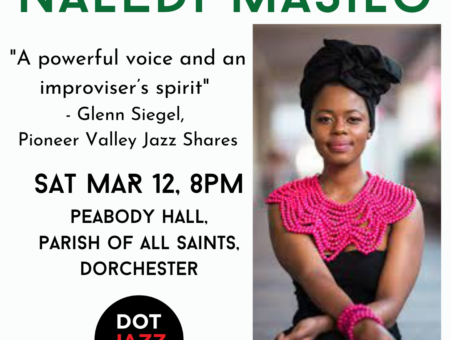 Enjoy live jazz in Dorchester: Dot Jazz presents Naledi Masilo